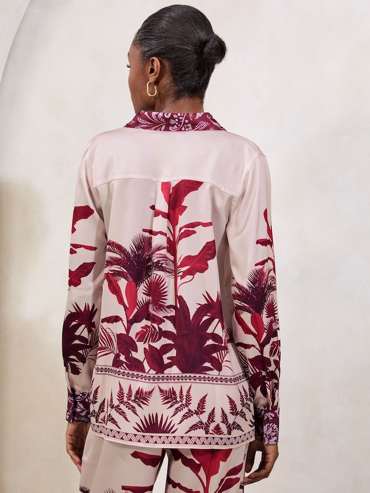 Розовый - Футболка Lipsy Satin Printed - Image 4 of 4