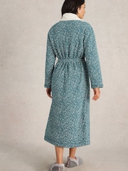 White Stuff Green Ava Lined Dressing Gown - Image 2 of 6