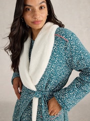 White Stuff Green Ava Lined Dressing Gown - Image 4 of 6