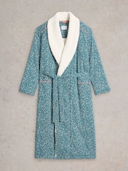 White Stuff Green Ava Lined Dressing Gown - Image 5 of 6