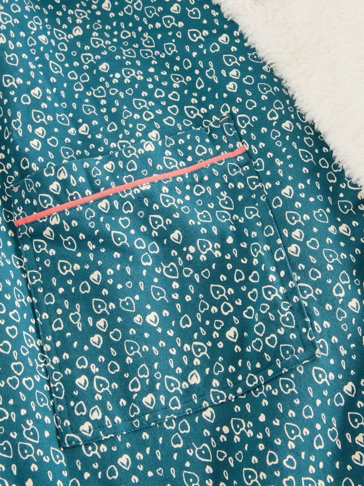 White Stuff Green Ava Lined Dressing Gown - Image 6 of 6