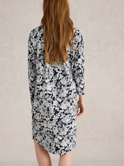 White Stuff Blue Eva Jersey Nightie - Image 2 of 6