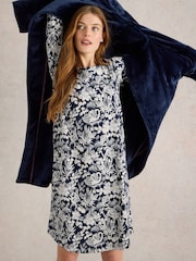 White Stuff Blue Eva Jersey Nightie - Image 3 of 6