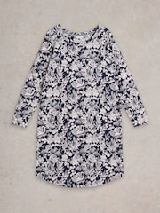 White Stuff Blue Eva Jersey Nightie - Image 5 of 6