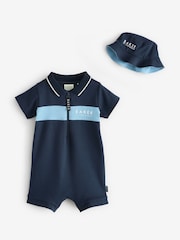 Темно-синий комбинезон и шапочка Baker by Ted Baker - Изображение 1 из 5