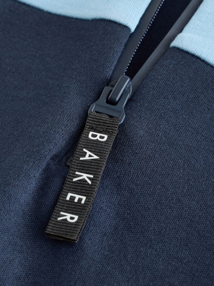 Baker by Ted Baker Navy Romper and Hat Set - Image 3 of 5