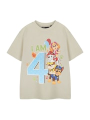 Vanilla Underground Cream Boys Birthday Age Paw Patrol 100% Cotton T-Shirt - Image 3 of 6