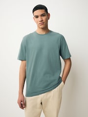 Pastels White/Blue/Green/Pink/Yellow/Lilac Purple Regular Fit Essential Cotton T-Shirts 6 Pack - Image 2 of 12