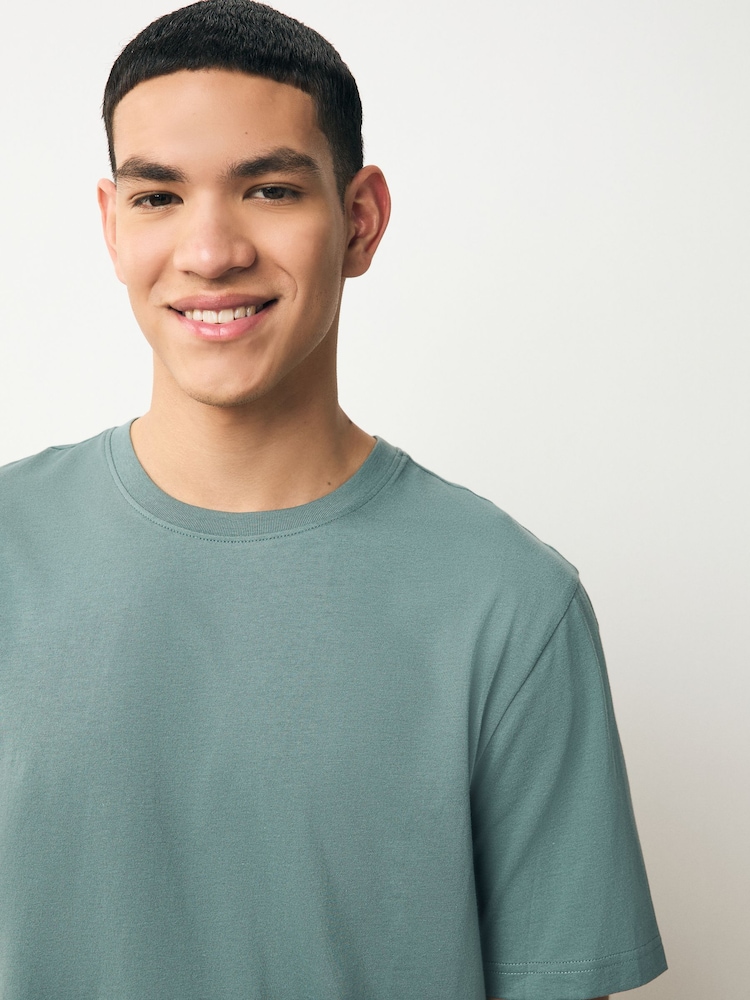 Pastels blanc/bleu/vert/rose/jaune/violet lilas - Ajustement régulier - Lot de t-shirts essentiels en coton 6 - Image 5 of 12