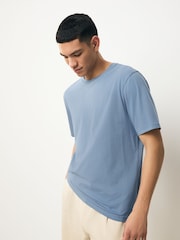 Pastels White/Blue/Green/Pink/Yellow/Lilac Purple Regular Fit Essential Cotton T-Shirts 6 Pack - Image 7 of 12