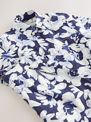 Baker by Ted Baker Blue Floral Print Shirt and Shorts Set - Image 11 of 12