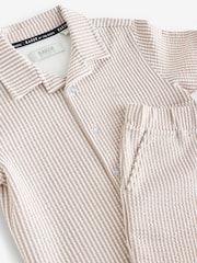 Baker by Ted Baker Stone Textured Shirt And Shorts Set - Image 9 of 12