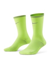 Nike Lime Green Spark Lightweight Running Crew Socks - Image 1 of 4