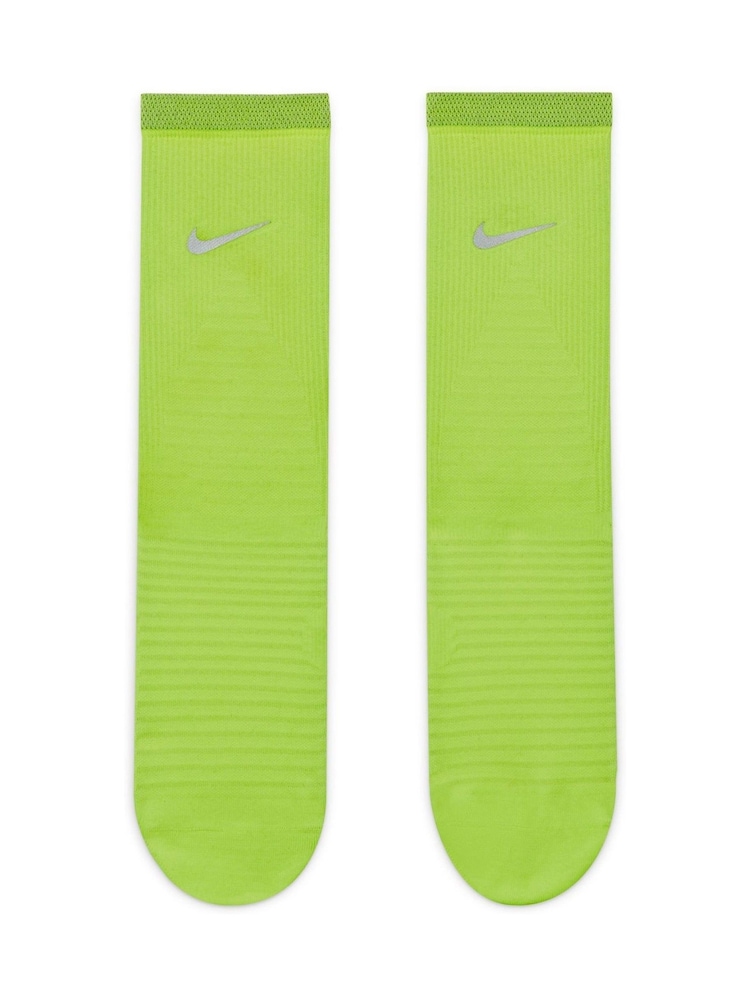 Nike Lime Green Spark Lightweight Running Crew Socks - Image 2 of 4