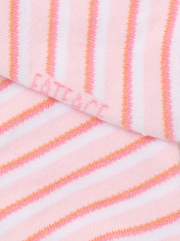 FatFace Pink Stripe Trainer Socks - Image 2 of 2 FatFace Pink Stripe Trainer Socks - Image 2 of 2