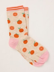 FatFace Oatmeal Orange Socks - Image 1 of 2