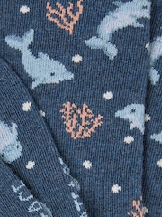 FatFace Blue Dolphin Socks - Image 2 of 2