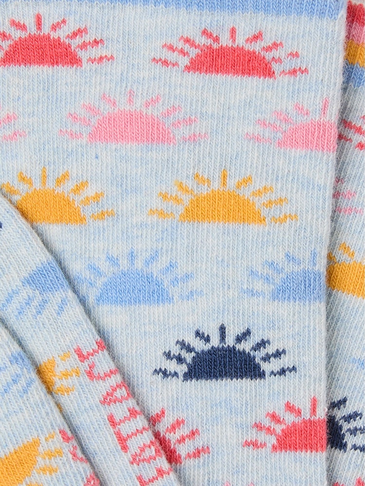 FatFace Blue Sunrise Socks - Image 2 of 2