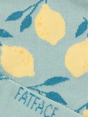 FatFace Green Lemon Trainer Socks - Image 2 of 2