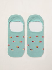 FatFace Green Floral Footsie Socks - Image 1 of 2