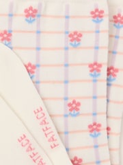 FatFace White Gingham Floral Socks - Image 2 of 2