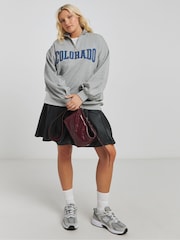 Simply Be Grey Colorado Zip Neck Sweatshirt - Image 4 of 4