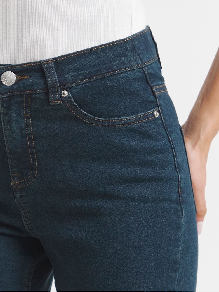 Simply Be Blue 24/7 Flare Jeans - Image 3 of 5