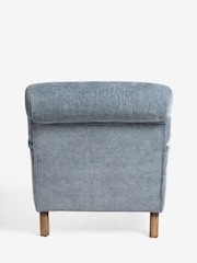 Cotswold Chenille Mid Blue Lilly Accent Chair - Image 7 of 8