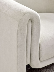 Plush Chenille Oyster Rana Accent Chair - Image 2 of 9