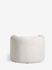 Plush Chenille Oyster Rana Accent Chair - Image 8 of 9