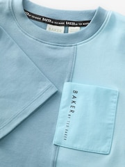 Baker by Ted Baker Blue Colourblock T-Shirt and Shorts Set - Image 15 of 19