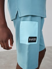 Baker by Ted Baker Blue Colourblock T-Shirt and Shorts Set - Image 16 of 19