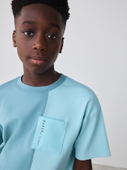 Baker by Ted Baker Blue Colourblock T-Shirt and Shorts Set - Image 17 of 19