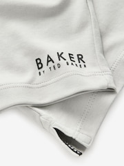 Grau - Baker by Ted Baker Varsity 100% Cotton T-Shirt and Shorts Set - Bild 3 von 10