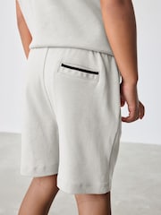Grau - Baker by Ted Baker Varsity 100% Cotton T-Shirt and Shorts Set - Bild 5 von 10