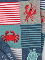 FatFace Grey Sealife Socks - Image 2 of 2
