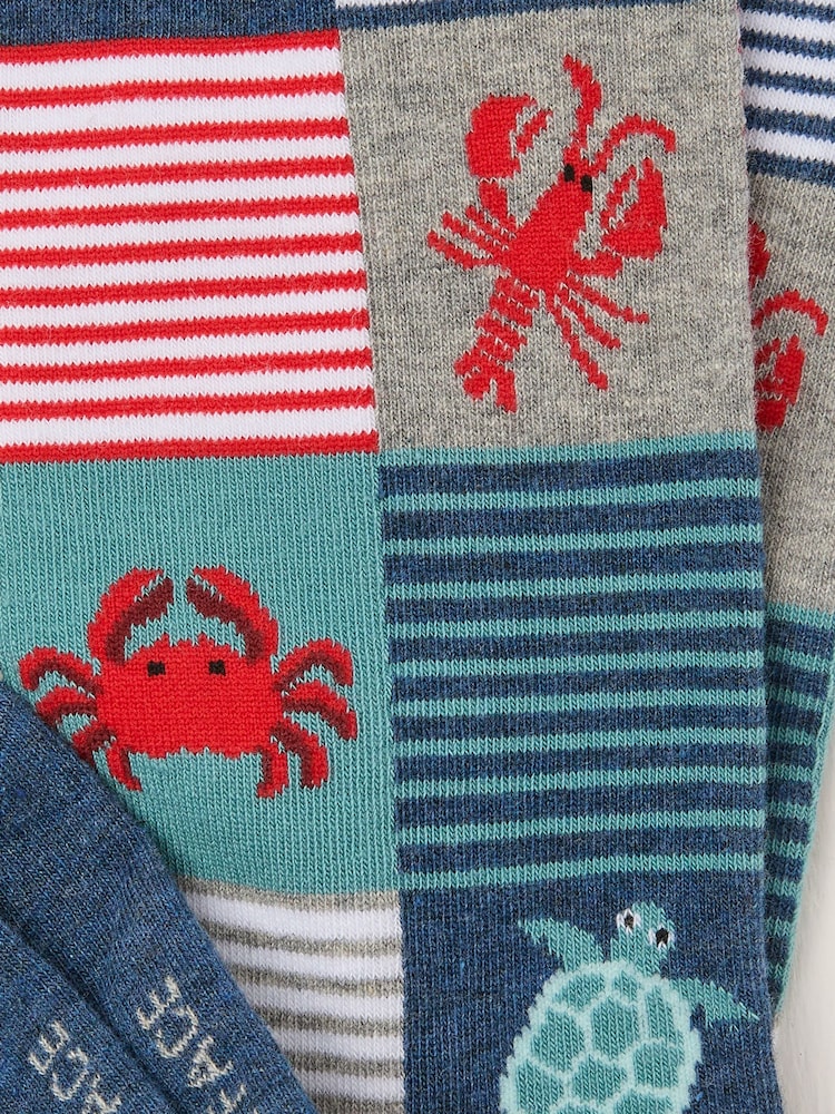 FatFace Grey Sealife Socks - Image 2 of 2