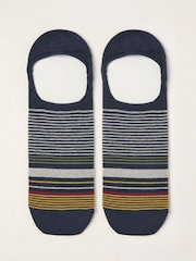 FatFace Blue Stripe Footsie Socks - Image 1 of 2