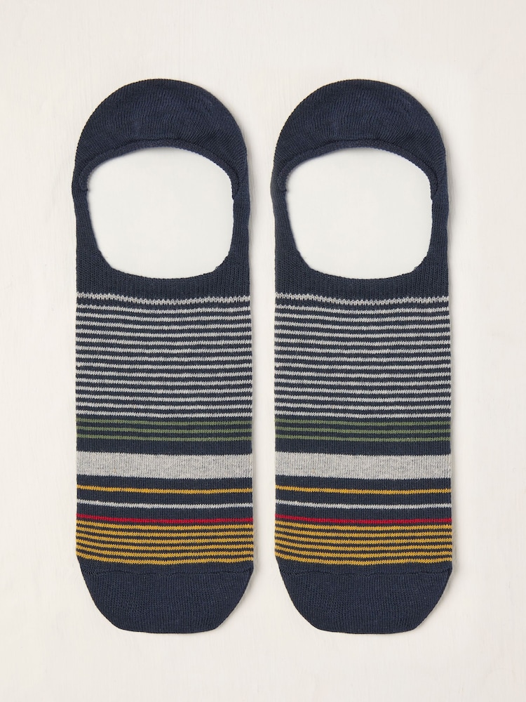 FatFace Blue Stripe Footsie Socks - Image 1 of 2