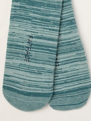 FatFace Teal Blue Footsie Socks - Image 2 of 2