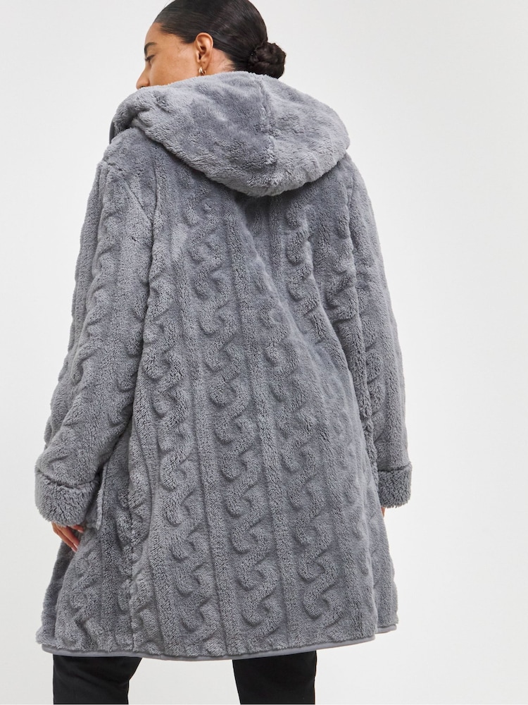 Simply Be Pretty Secrets Oversized Fleece pletena jopa - Slika 2 iz 4 Simply Be Pretty Secrets Oversized Fleece pletena jopa - Slika 2 iz 4