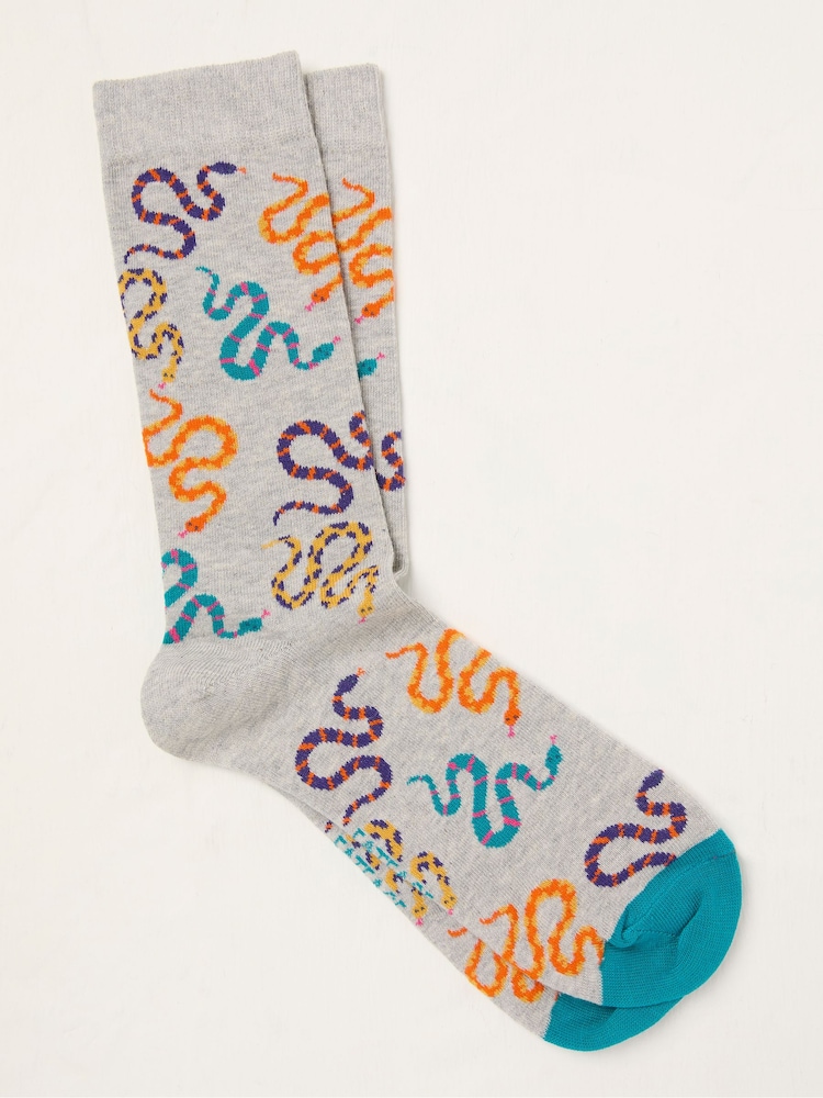 FatFace Grey Snake Socks - Image 1 of 2