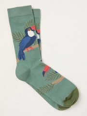 FatFace Green Toucan Socks - Image 1 of 2