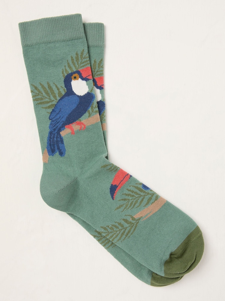 FatFace Green Toucan Socks - Image 1 of 2