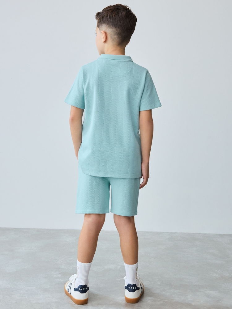 Baker by Ted Baker Textured Top and Shorts Set - Image 4 of 10