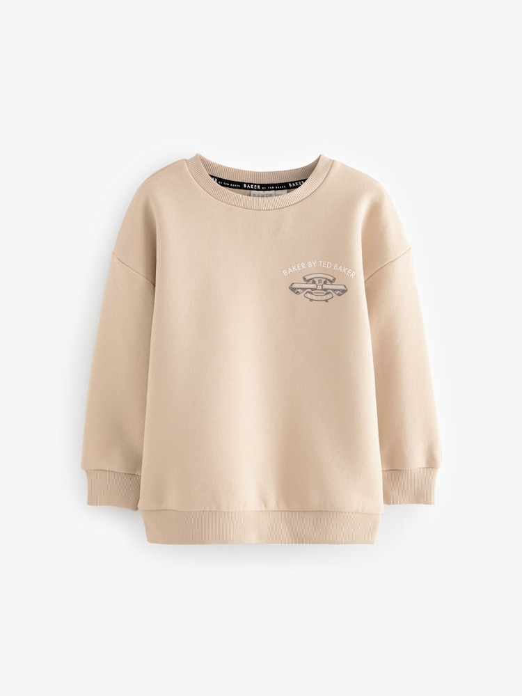 Baker by Ted Baker Stone Graphic Sweatshirt - Image 1 of 4