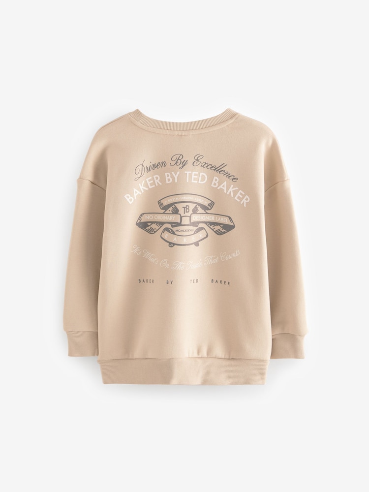 Baker by Ted Baker Stone Graphic Sweatshirt - Image 2 of 4