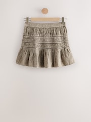 Green Jaquard Mini Skirt - Image 5 of 7