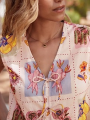 Vegetable Embroidered Patchwork Waistcoat - Image 4 of 8