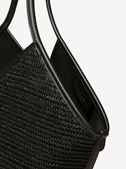 Hereu Studio Black Calella Raffia Bag - Image 4 of 5